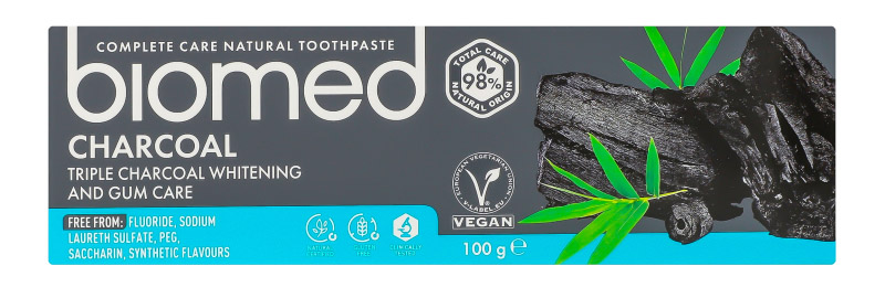 Зубная паста BioMed Charcoal 100 г (3800023406820) - Фото 1