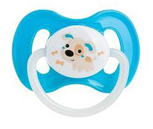 Кругла пустушка Canpol babies 6-18 м-ців Bunny & Company синя (23/278_blu_new) - Фото 1