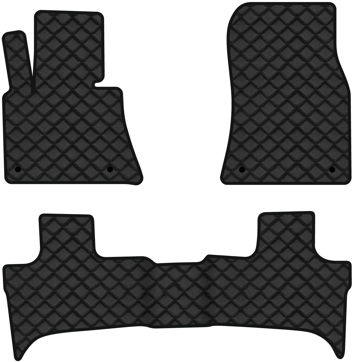 Коврики из экокожи в салон авто EVAtech ECO для X5 (E53) Restyling BMW 2003-2006 1 поколение SUV EU BM12222Z3BW4BBLB - Фото 1