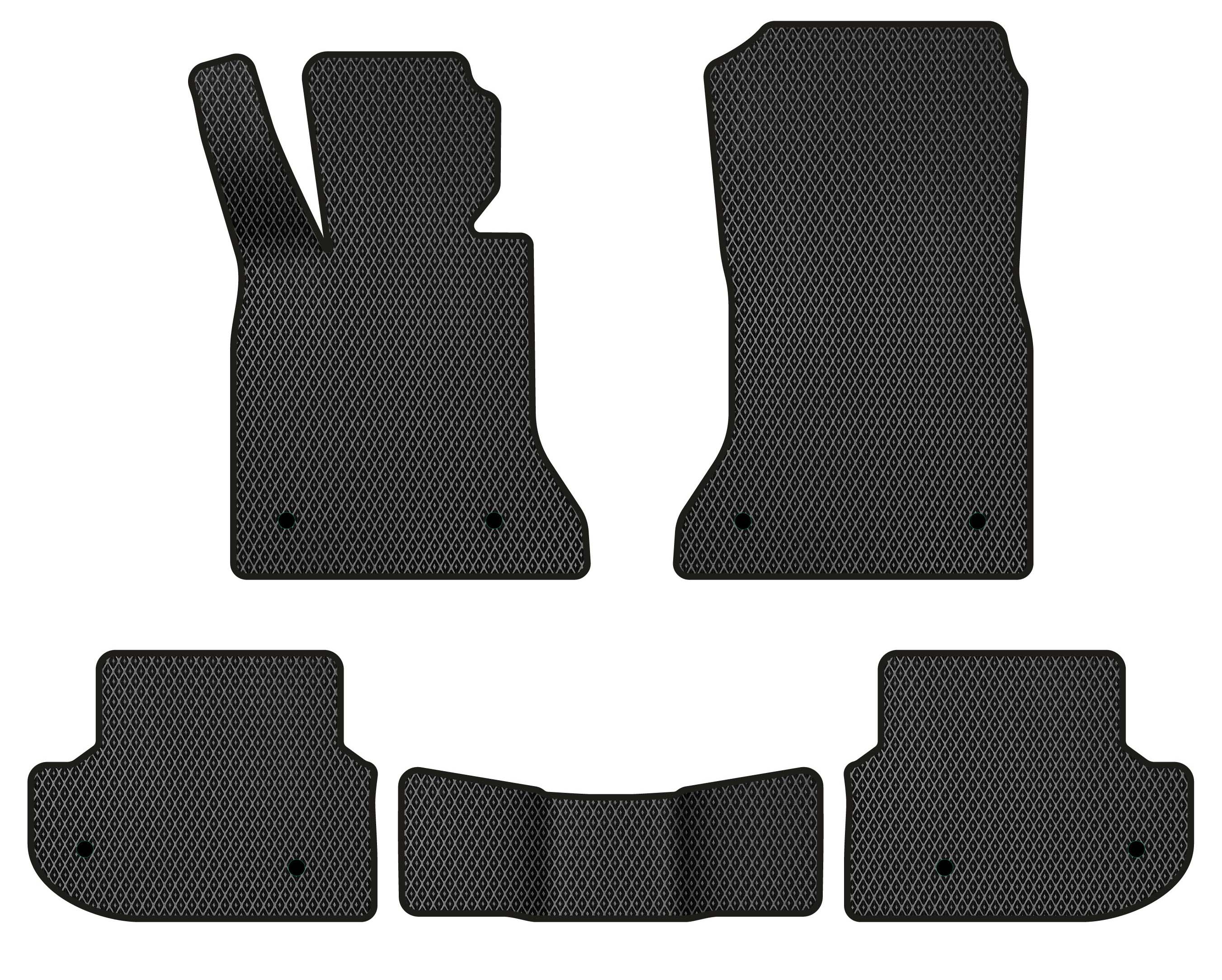 EVA коврики в салон авто EVAtech для 5 Series (F10) Mechanical seats BMW 2010-2013 6 поколение Sedan EU BM31054C5BW8RBB - Фото 1