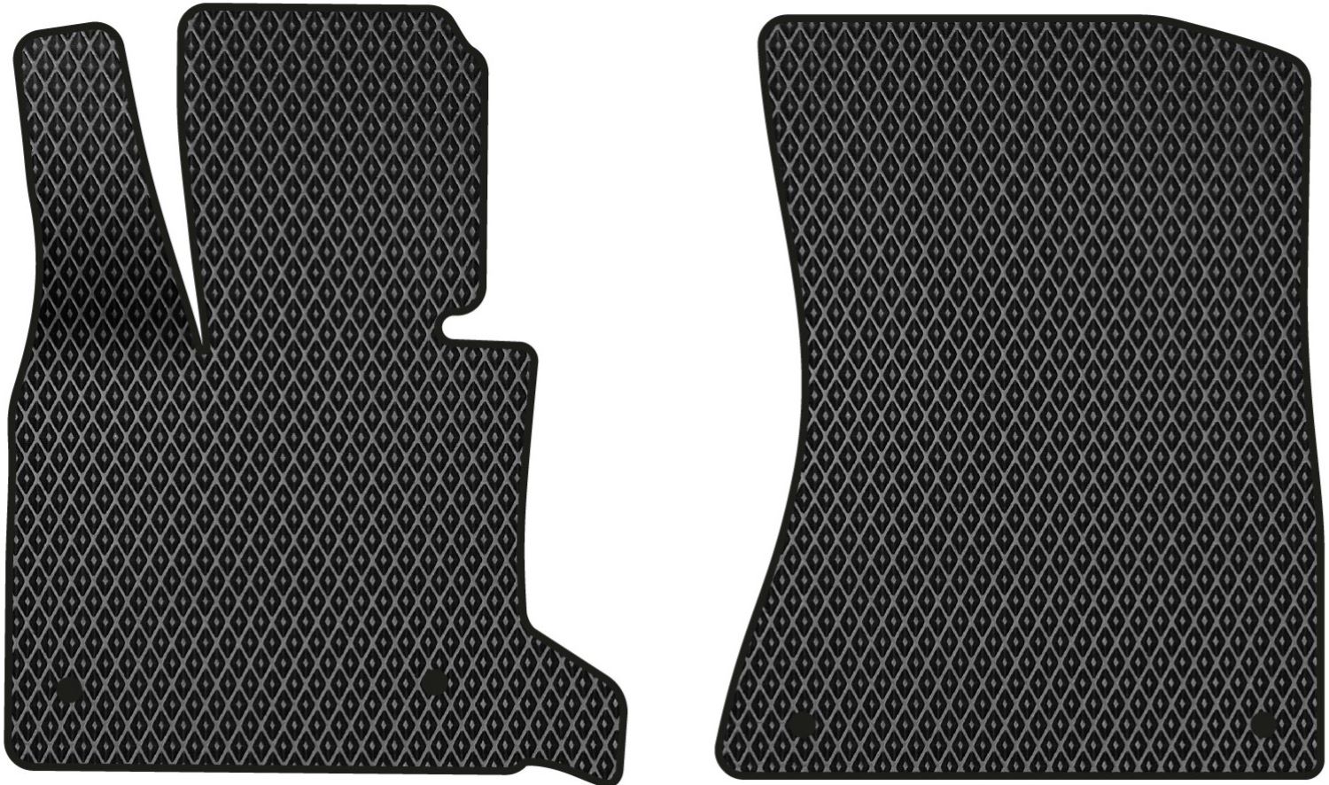 EVA килимки в салон авто передні EVAtech для X5 (E70) (closed threshold) BMW 2006-2013 2 покоління SUV USA (BM32360A2BW4RBB) - Фото 1
