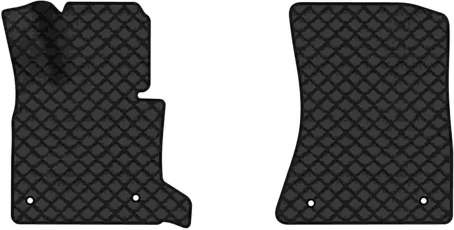 Коврики из экокожи в салон авто передние EVAtech ECO для X5 (E70) (open threshold) BMW 2006-2013 2 поколение SUV EU BM325AD2BW4BBB - Фото 1
