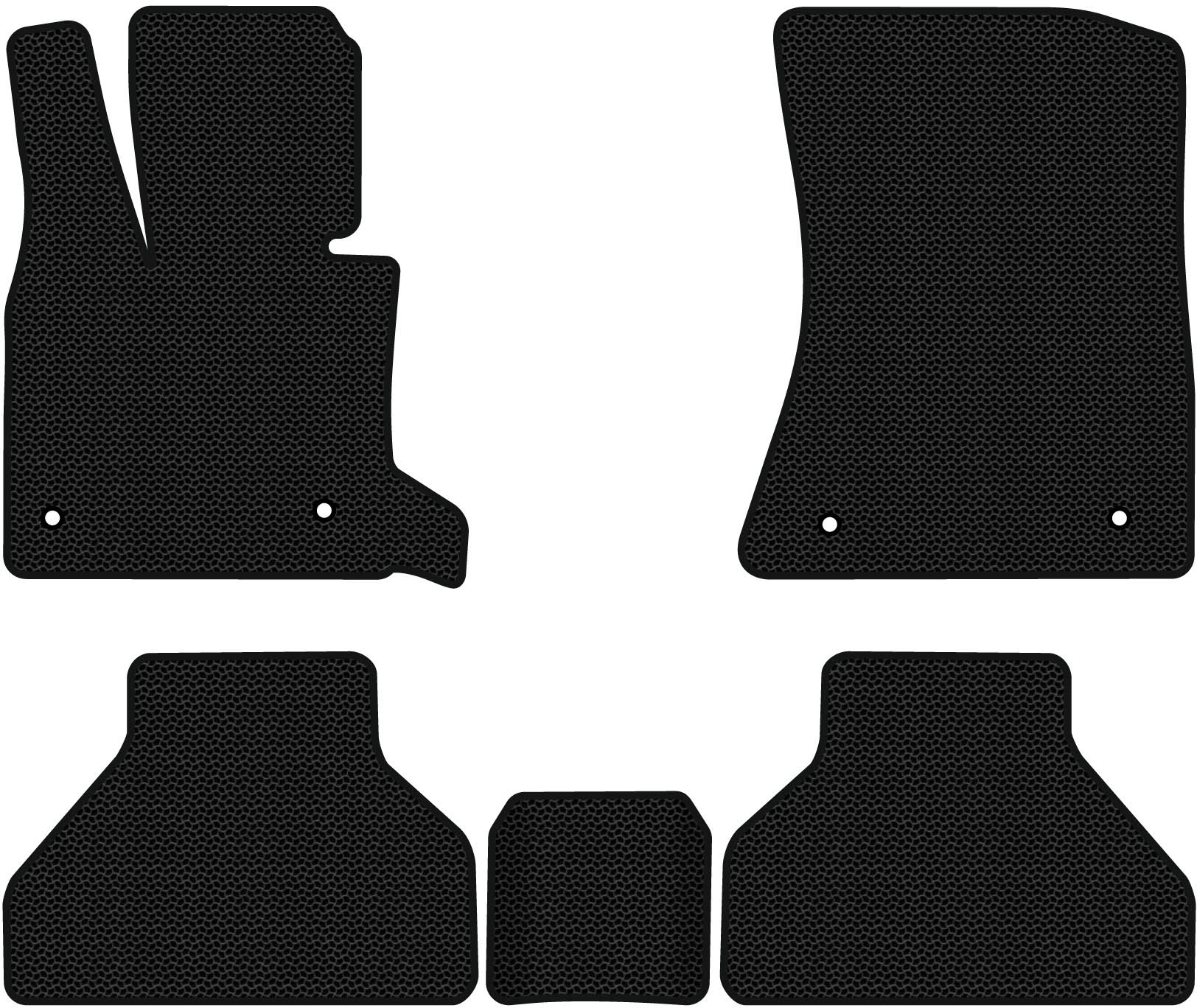EVA коврики в салон авто EVAtech для X5 (E70) (open threshold) BMW 2006-2013 2 поколение SUV EU(BM325C5BW4KBB) - Фото 1