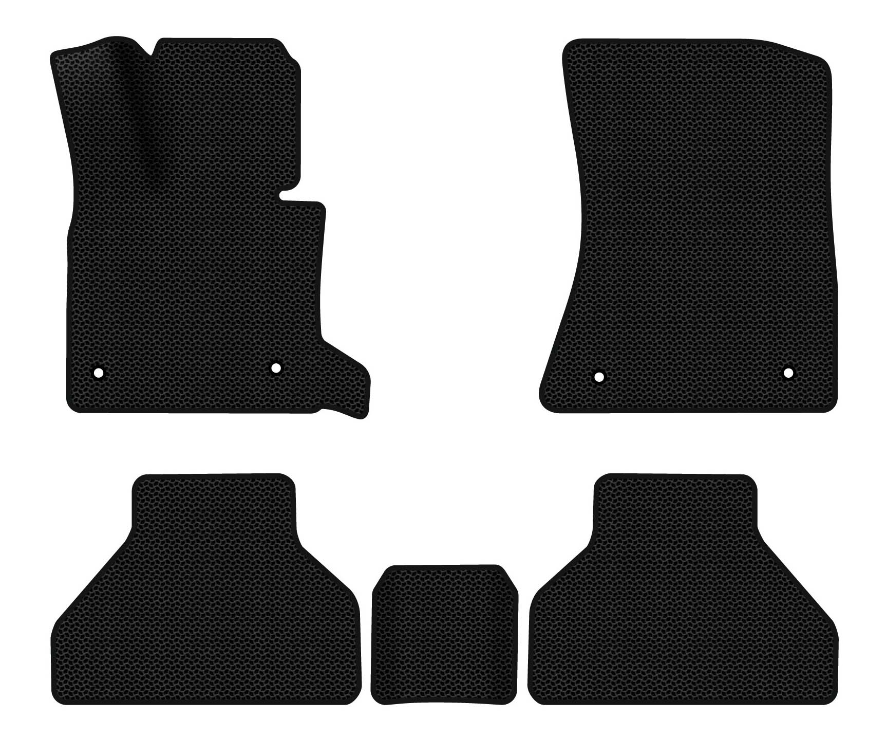 EVA коврики в салон авто EVAtech для X5 (E70) (open threshold) BMW 2006-2013 2 поколение SUV EU (BM325CD5BW4KBB) - Фото 1