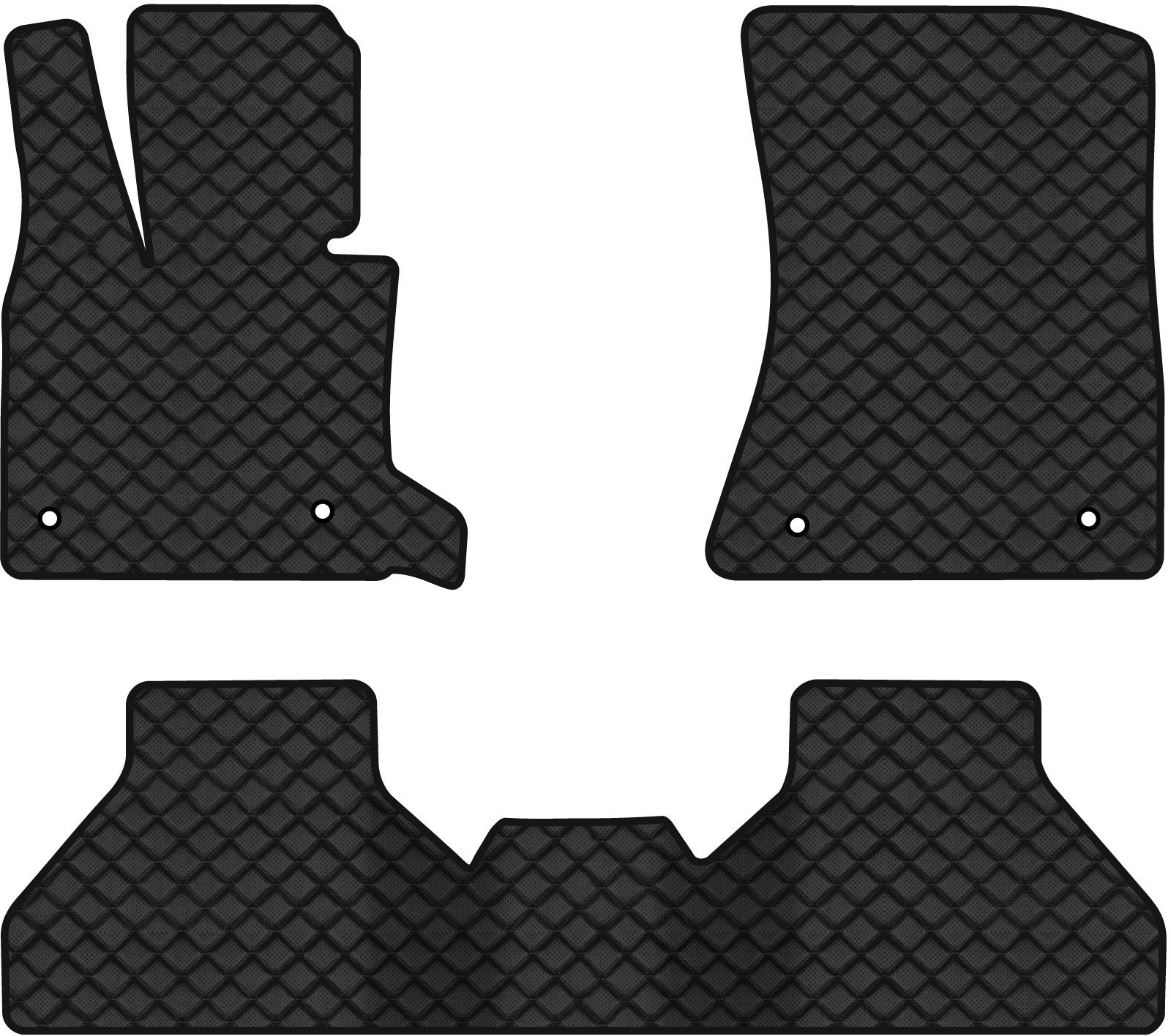 Коврики из экокожи в салон авто EVAtech ECO для X5 (E70) (open threshold) BMW 2006-2013 2 поколение SUV EU BM325Z3BW4BBB - Фото 1