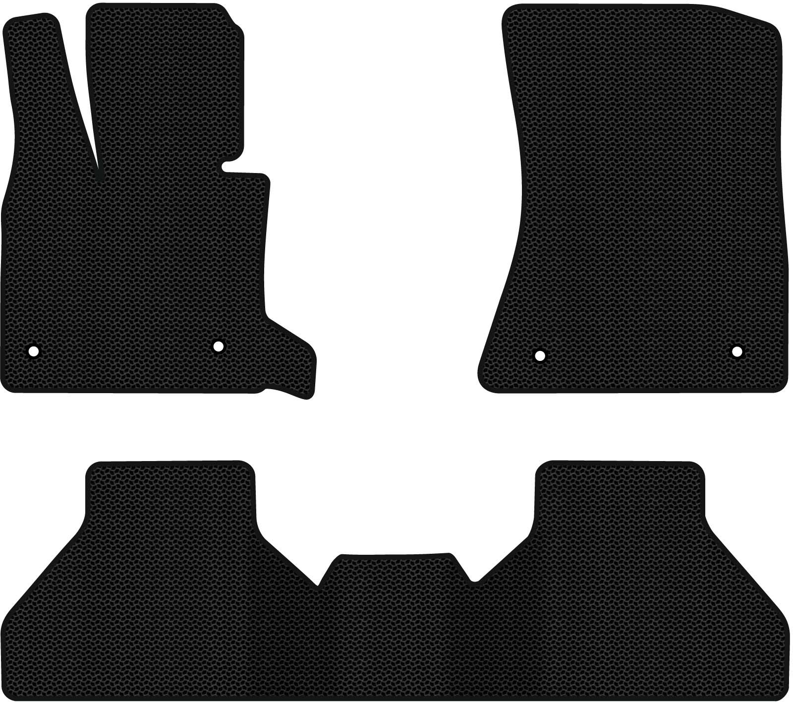 EVA коврики в салон авто EVAtech для X5 (E70) (open threshold) BMW 2006-2013 2 поколение SUV EU (BM325Z3BW4KBB) - Фото 1