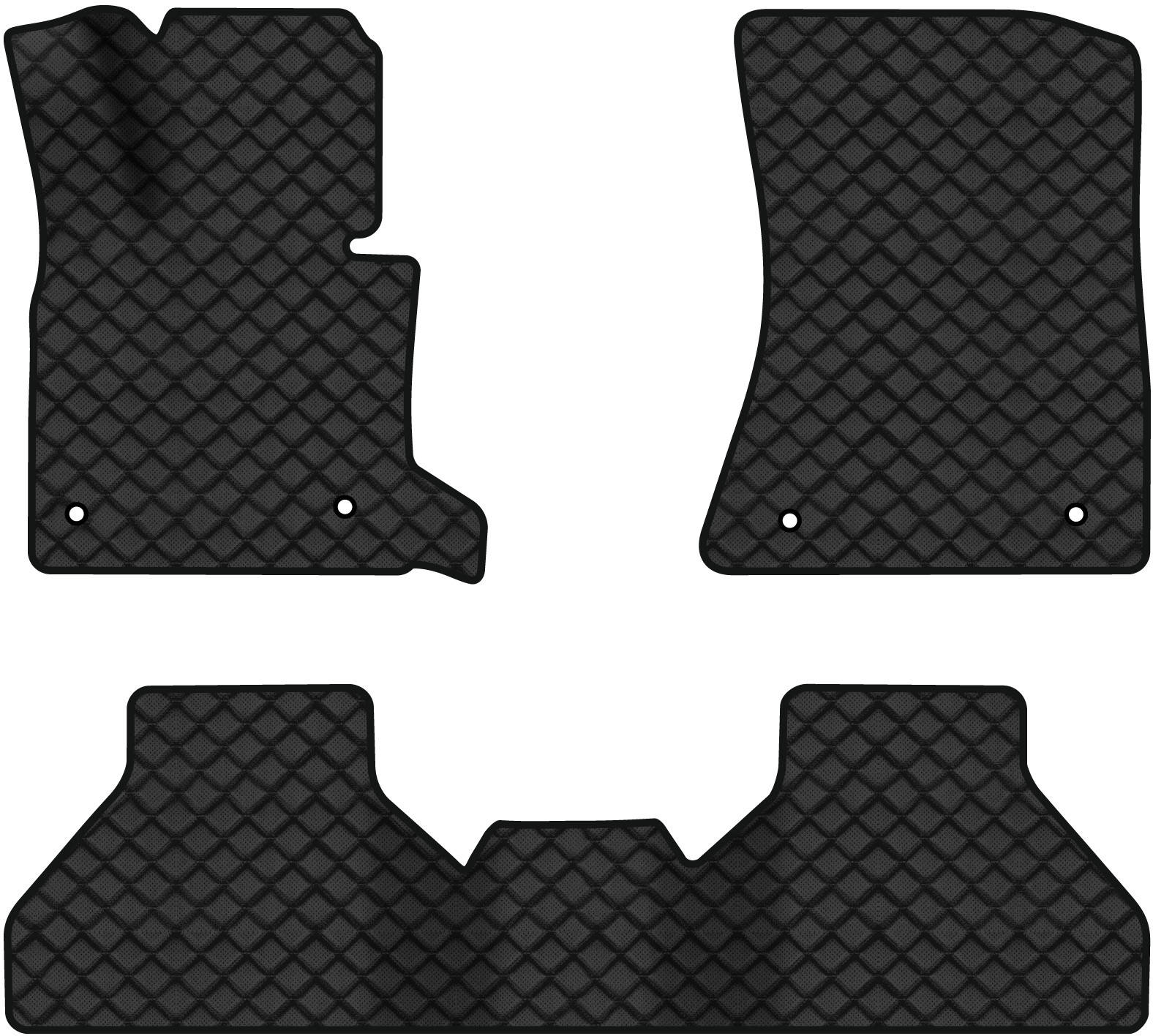 Коврики из экокожи в салон авто EVAtech ECO для X5 (E70) (open threshold) BMW 2006-2013 2 поколение SUV EU BM325ZD3BW4BBB - Фото 1