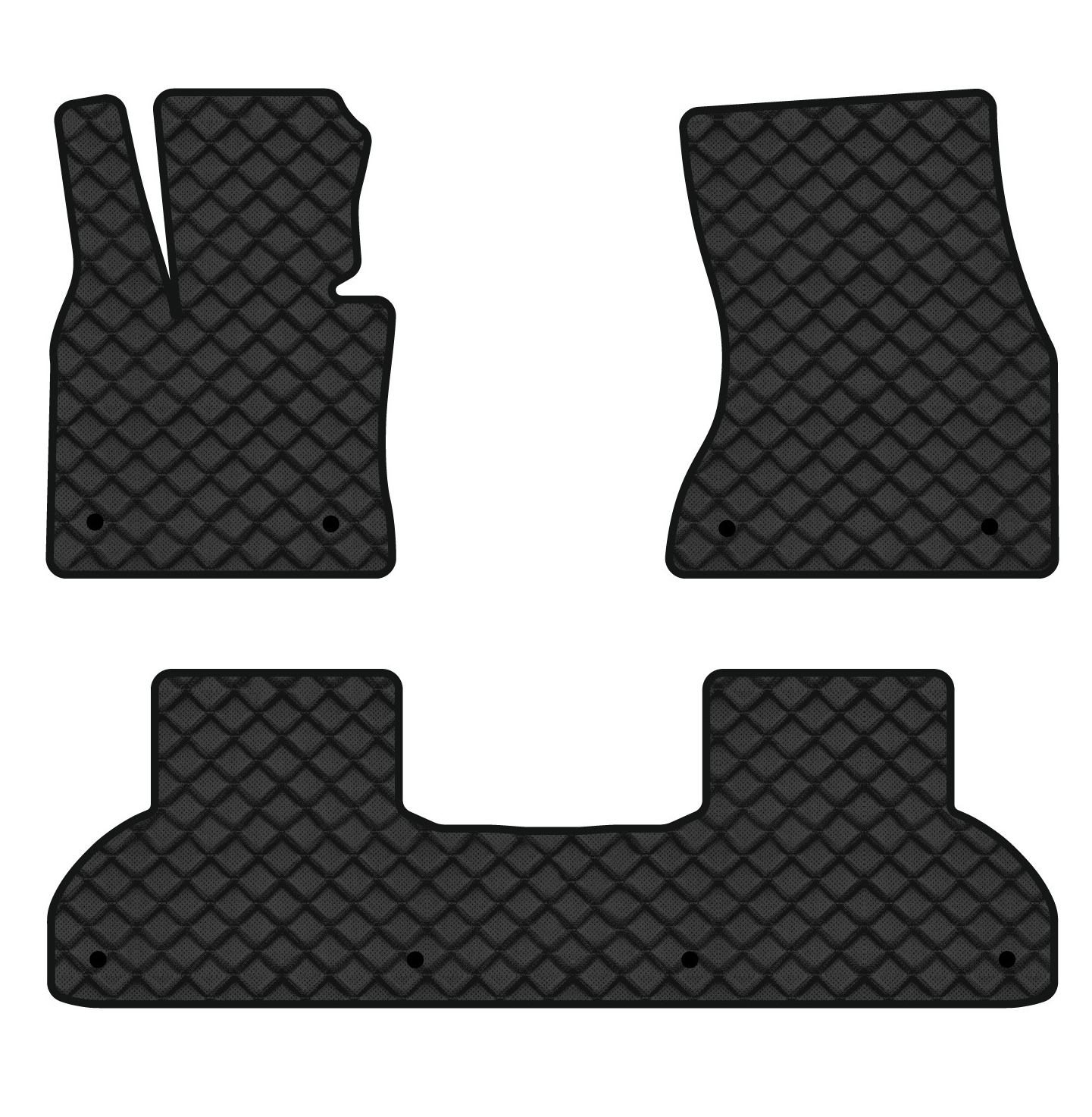 Коврики из экокожи в салон авто EVAtech ECO для X5 (F15) BMW 2013-2018 3 поколение SUV USA BM32738Z3BW8BBB - Фото 1
