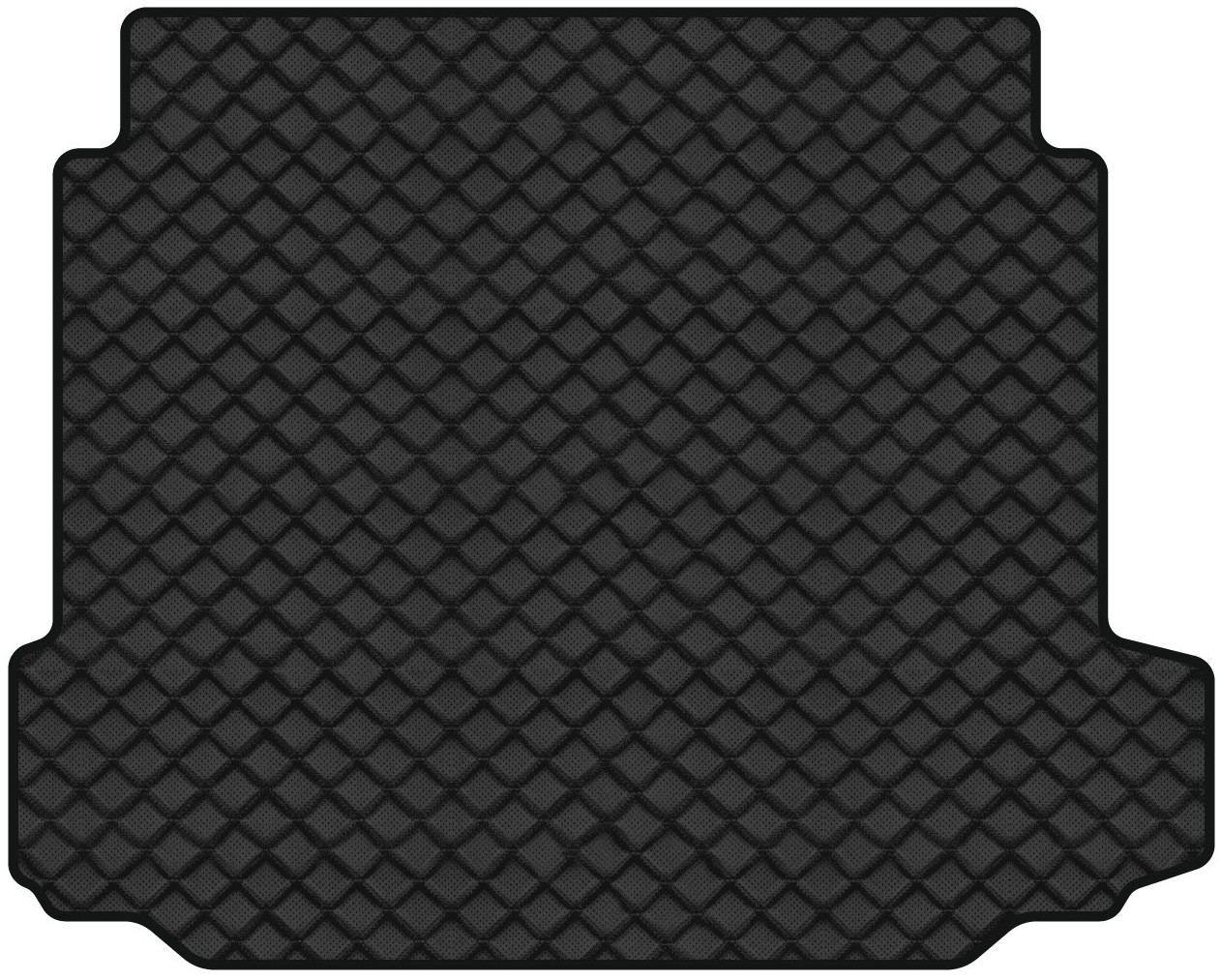 Килимок з екошкіри в багажник авто EVAtech ECO для X5 (F15) BMW 2013-2018 3 покоління SUV EU BM330B1BBLB - Фото 1