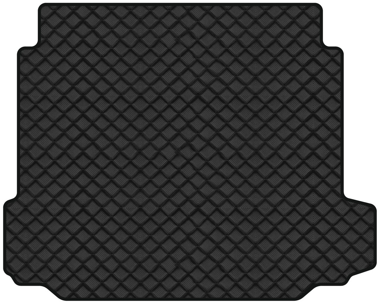 Килимок з екошкіри в багажник авто EVAtech для Outback (BP) Subaru 2003-2009 3 покоління Combi EU (SU42768B1BBB) - Фото 1