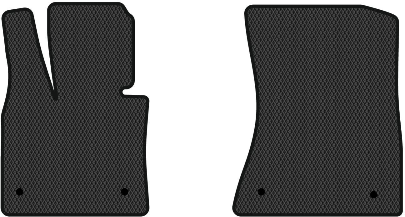 EVA коврики в салон авто передние EVAtech для X6 (E71) BMW 2008-2013 1 поколение SUV EU (BM332A2BW4RBB) - Фото 1