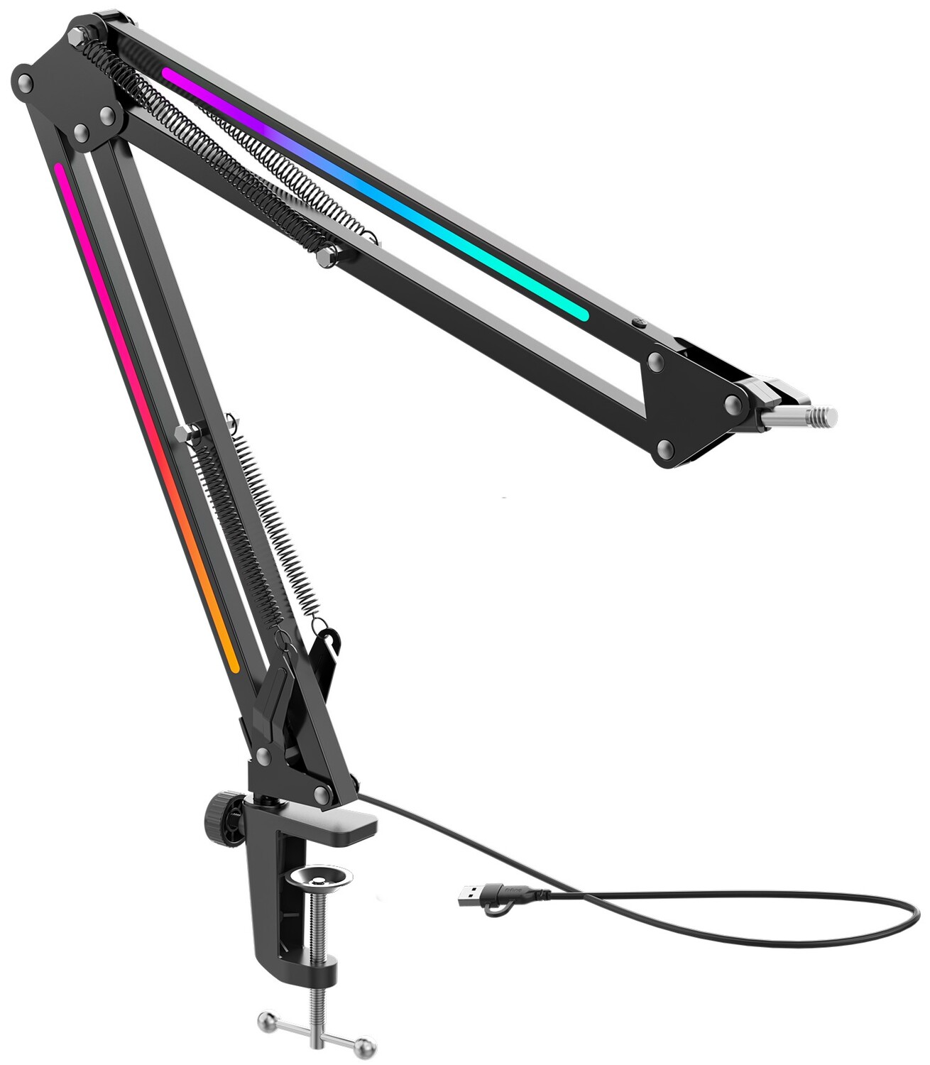 Купити Стійка-пантограф для мікрофона Fifine BM38 Black RGB - Фото 1 Стійка-пантограф для мікрофона Fifine BM38 Black RGB - Фото 1