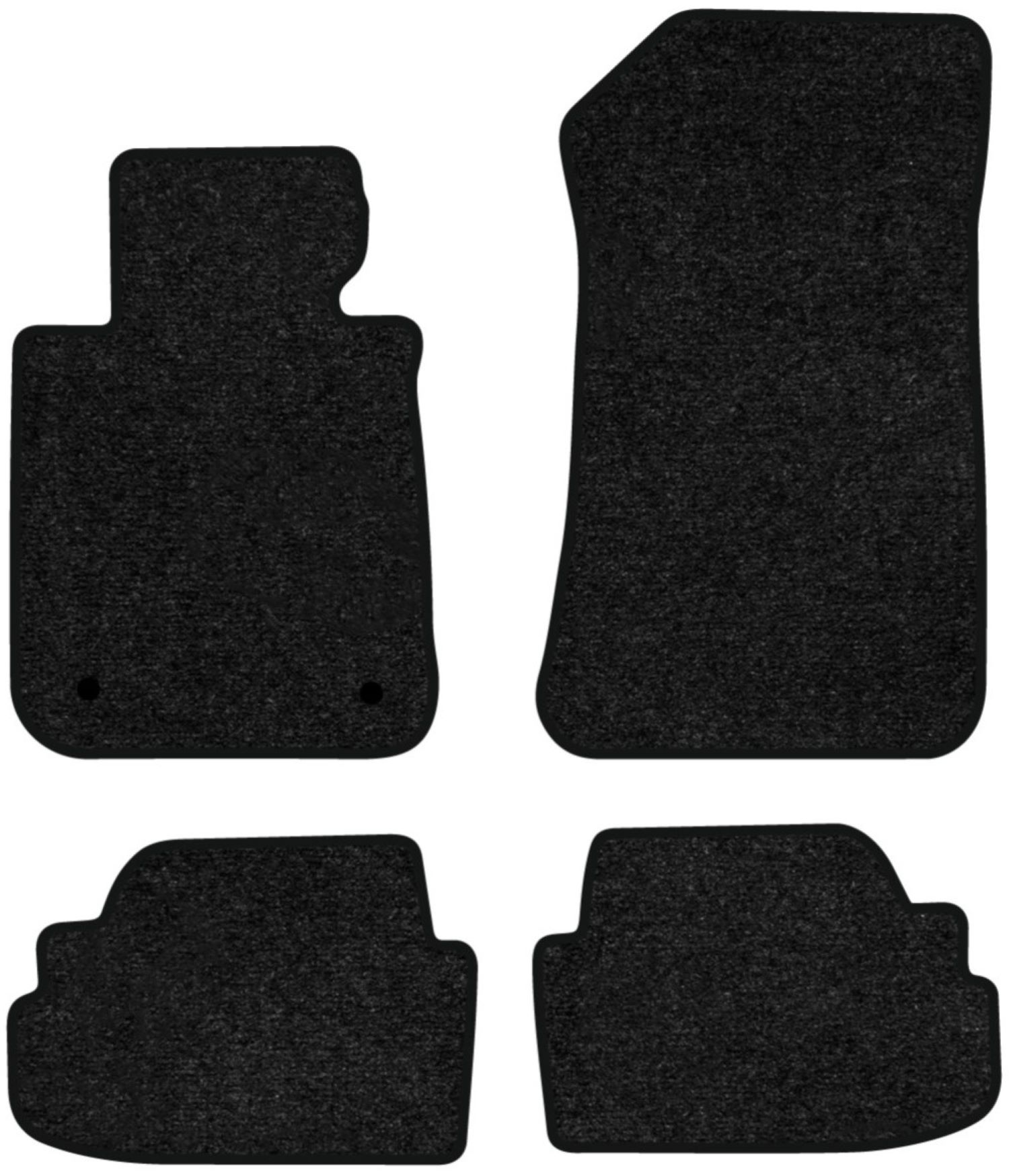 Коврики ворсовые в салон авто EVAtech Standard для BMW 1 Series (E81) 2004-2013 1 поколение Htb EU черный кант BM44382PB4BW2VEB - Фото 1