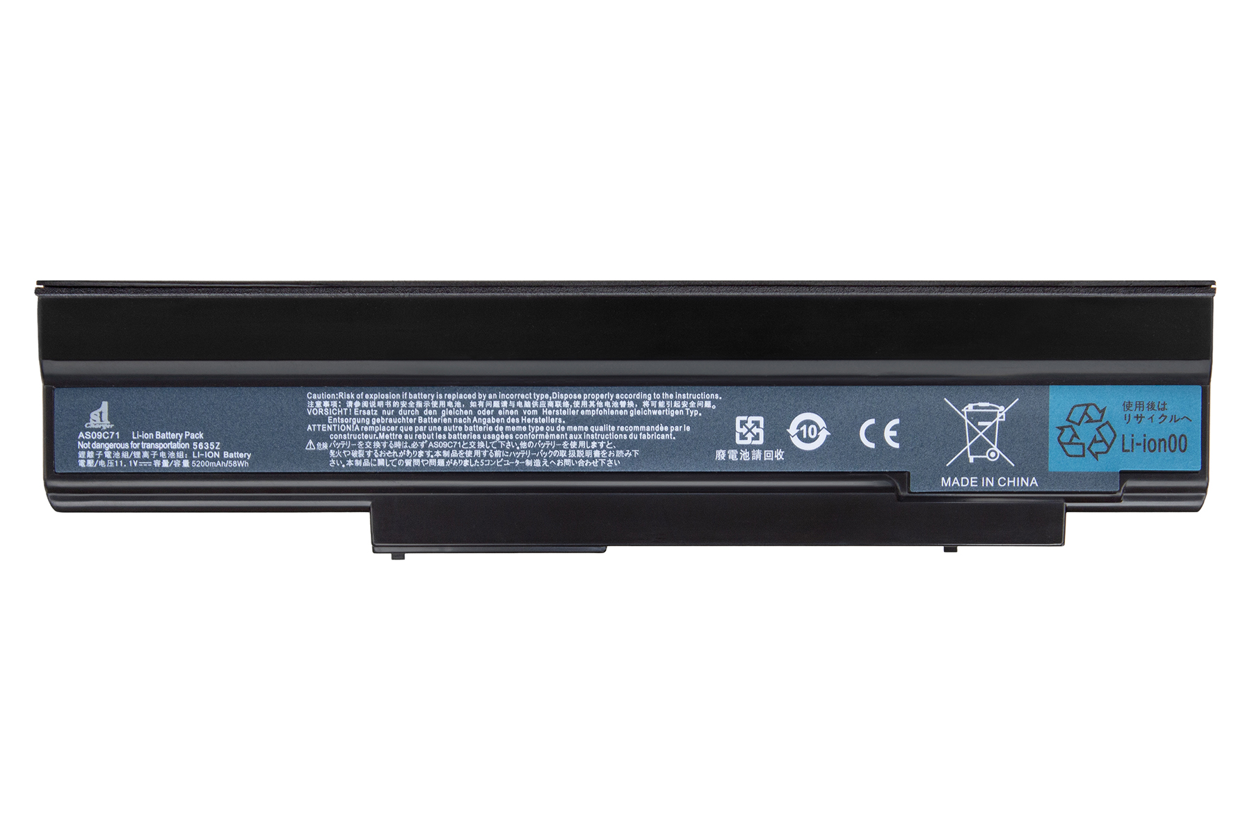 Аккумулятор для ноутбука 1stCharger 11.1V 5200mAh Black (BN1st1012) - Фото 1