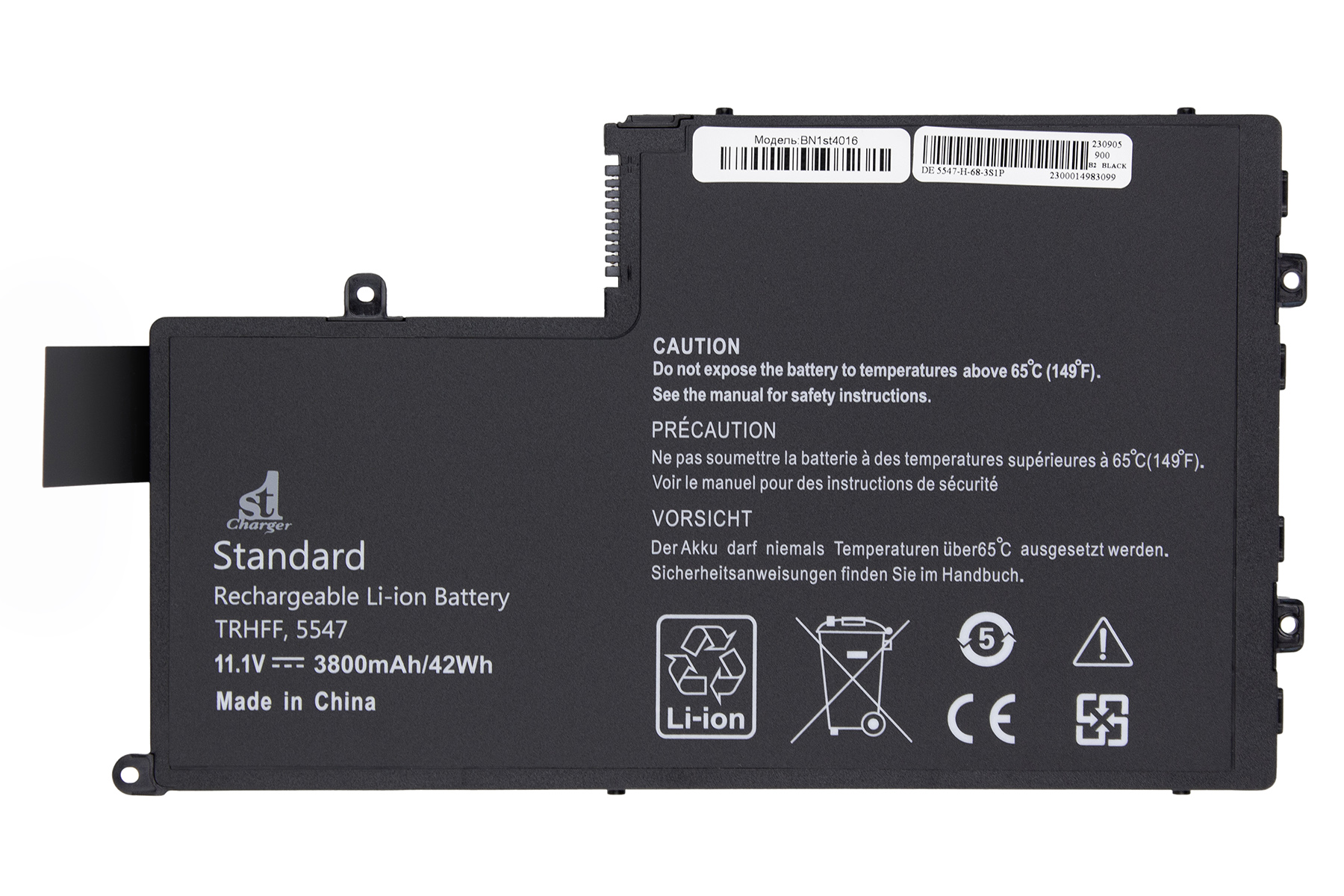 Аккумулятор для ноутбука 1stCharger 11.1V 3800mAh Black (BN1st4016) - Фото 1