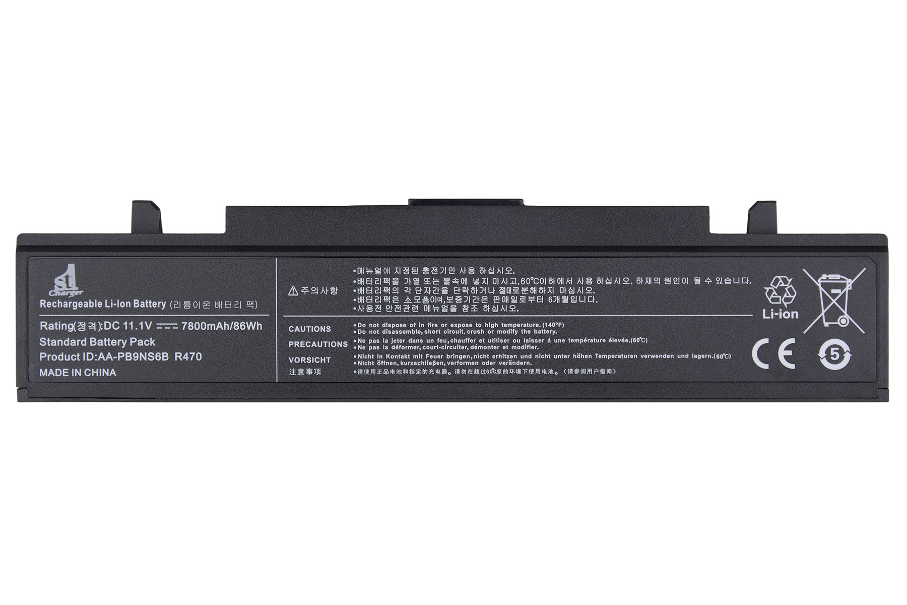 Аккумулятор для ноутбука 1stCharger 11.1V 7800mAh Black (BN1st5004) - Фото 1
