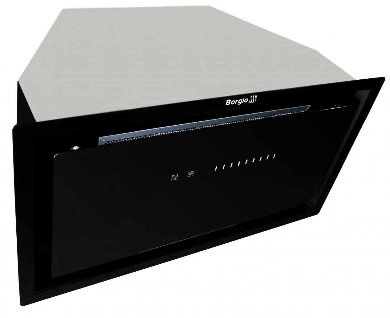 Вытяжка встраиваемая Borgio BIT-BOX Full Glass 60 Black - Фото 1