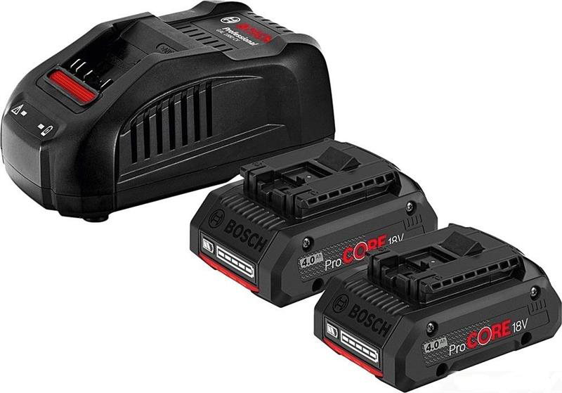 Аккумулятор для электроинструментов Bosch 2хProCORE18V 4.0Ah + ЗУ (1.600.A01.6GF) - Фото 1