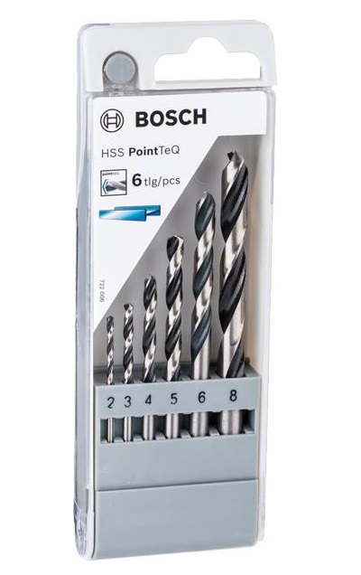 Набор сверл Bosch HSS PointTeQ 6 шт. (2.608.577.346) - Фото 1