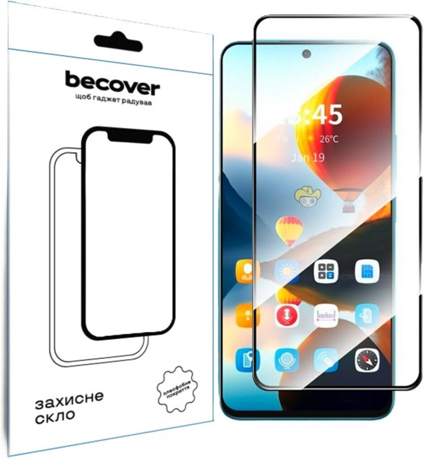 Защитное стекло для смартфона BeCover for Infinix Hot 50 (X6720) Black (712148) - Фото 1