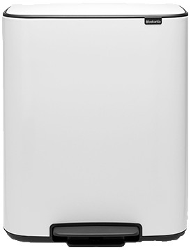Бак для мусора с педалью Brabantia Bo Pedal Bin 2х30 л 211447 - Фото 1