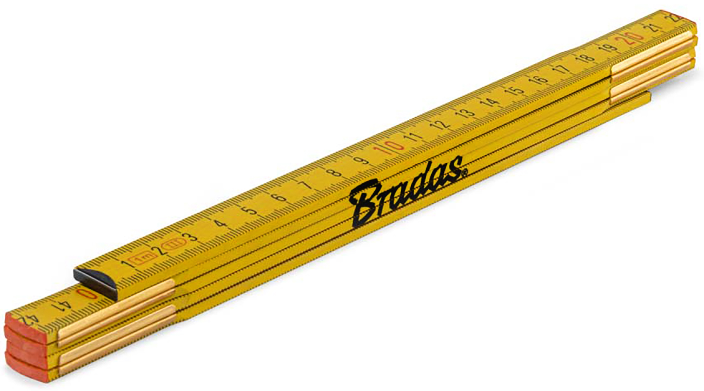 Лінійка BRADAS 1 м жовта (DIY-MFW11YL/24BOX) - Фото 1