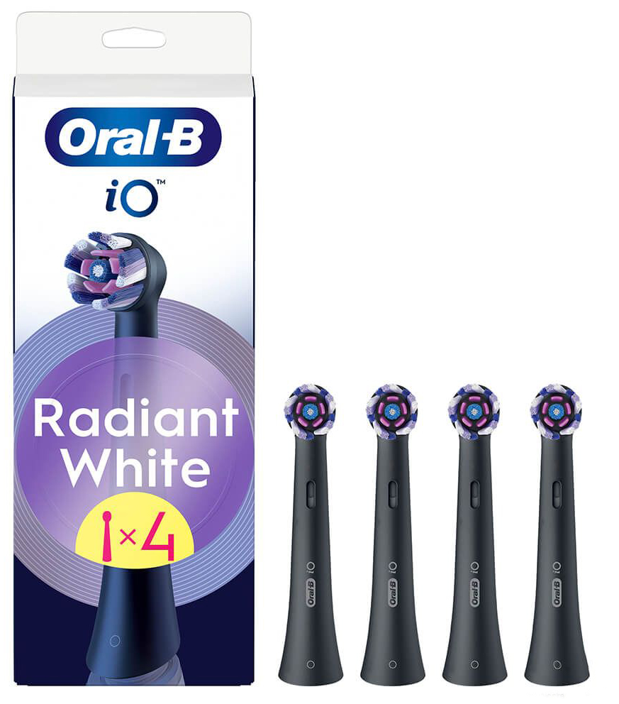 Насадка для зубной щетки Braun Oral-B iO RB WB Radiant White Black (4) - Фото 1