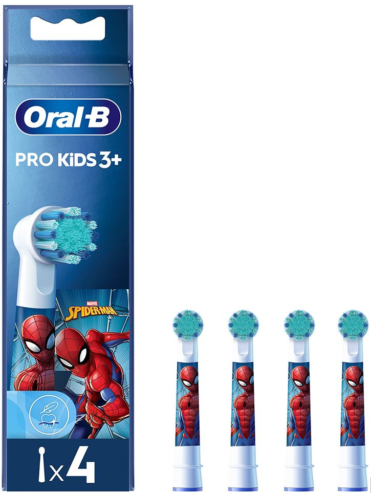 Насадка для зубной щетки Oral-B Braun Человек Паук EB10S 4шт - Фото 1