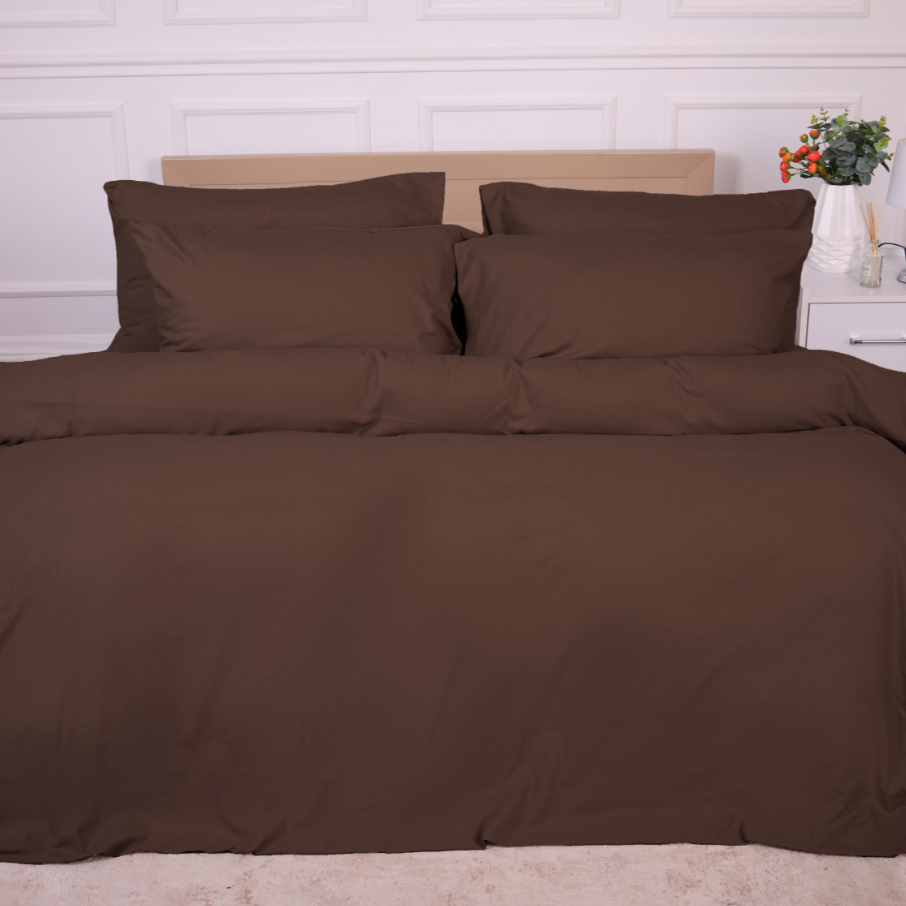 Простынь двуспальная MirSon Фланель 003 Brown 180x200 см (2200009649059) - Фото 1