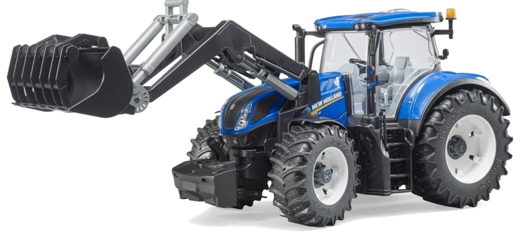 Наземная строительная техника BRUDER Трактор New Holland с погрузчиком М1:16  (03121) - Фото 1
