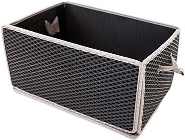 Сумка-органайзер в багажник EVAtech LightBox 33x50x25 см ромб черный кант серый BS13837OS5RBG - Фото 1