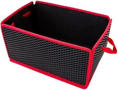Сумка-органайзер в багажник EVAtech LightBox 33x50x25 см ромб черный кант красный BS13837OS5RBR - Фото 1