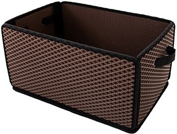 Сумка-органайзер в багажник EVAtech LightBox 33x50x25 см ромб коричневый черный кант BS13837OS5RZB - Фото 1