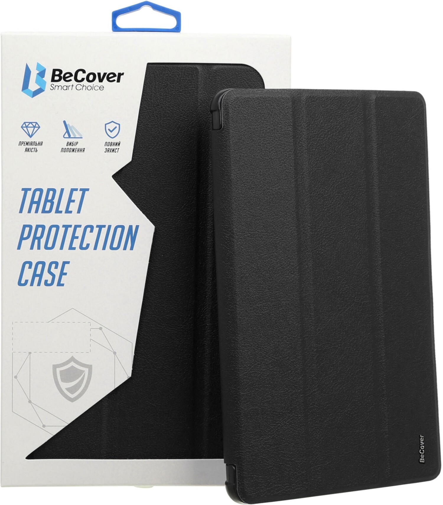 Чехол для планшета BeCover Tri Fold Soft TPU з кріпленням Apple Pencil for Apple iPad 9.7 2017/2018 A1822/A1823/A1893/A1954 Black (708453) - Фото 1