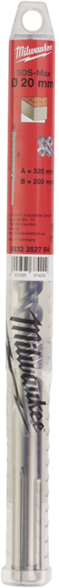 Бур Milwaukee SDS-MAX MX4 20,0х320х200 мм (4932352764) - Фото 1