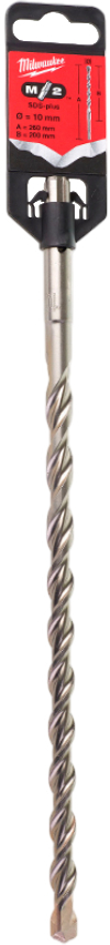 Бур Milwaukee SDS-PLUS M2 10,0х260х200 мм (4932344295) - Фото 1