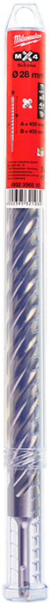 Бур Milwaukee SDS-PLUS MX4 28,0х450х400 мм (4932356510) - Фото 1