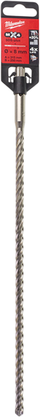 Бур Milwaukee SDS-PLUS MX4 8,0х315х250 мм (4932352712) - Фото 1
