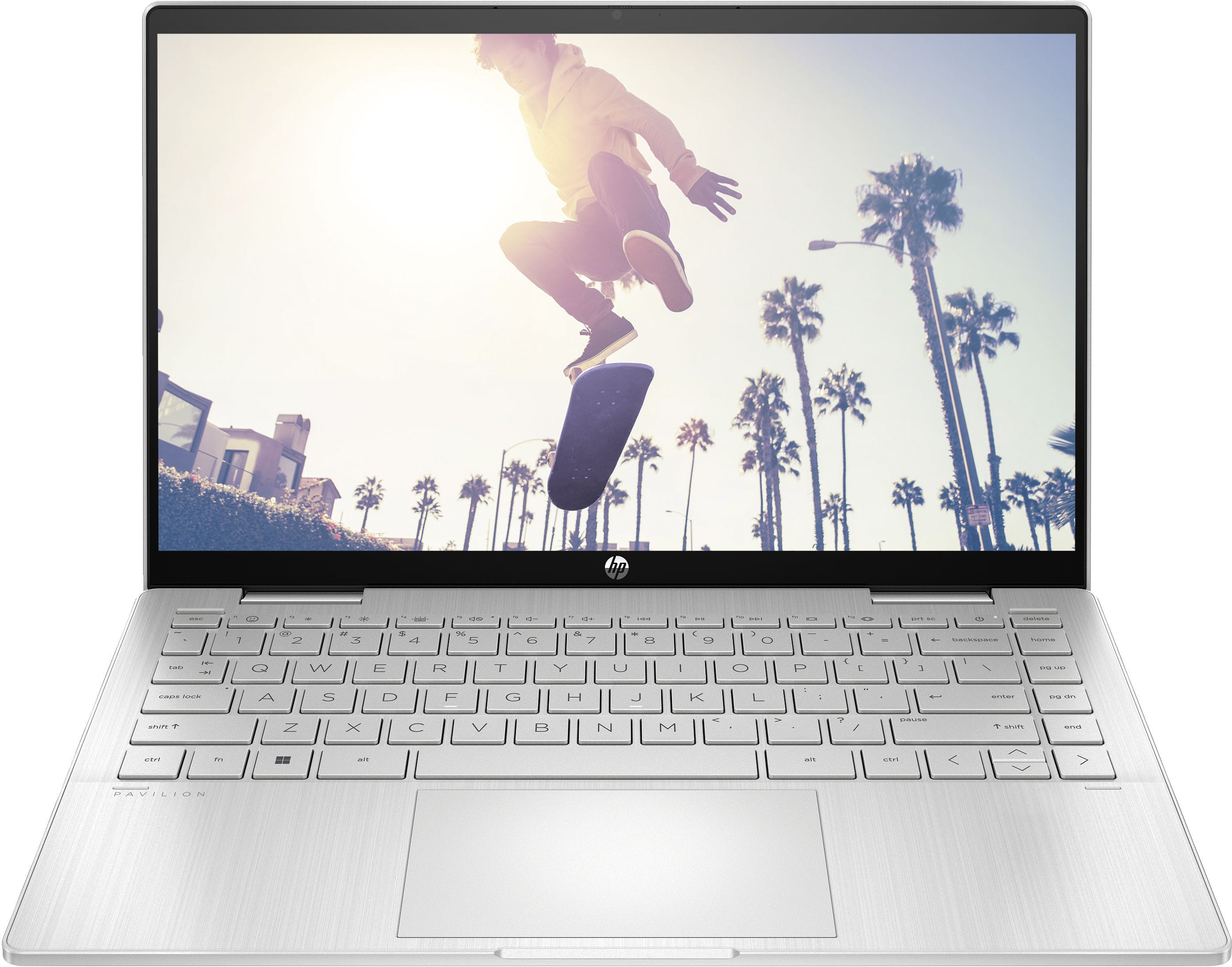 Ноутбук HP Pavilion x360 14-ek2007ua (BV5S4EA) Natural Silver - Фото 1