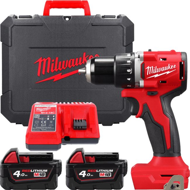 Дрель-шуруповерт Milwaukee M18 BLDDRC-402C (4933492834) - Фото 1