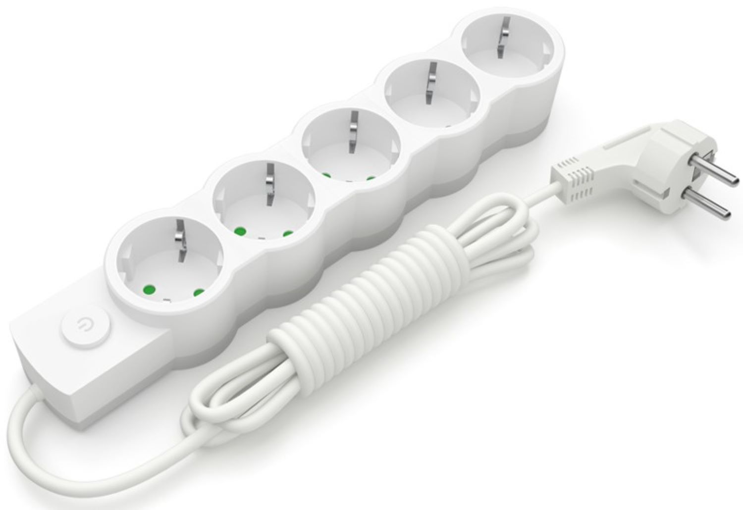 Удлинитель 220В Electrum 5 розеток 3 м с заземлением и выключателем (C-ES-1539) - Фото 1