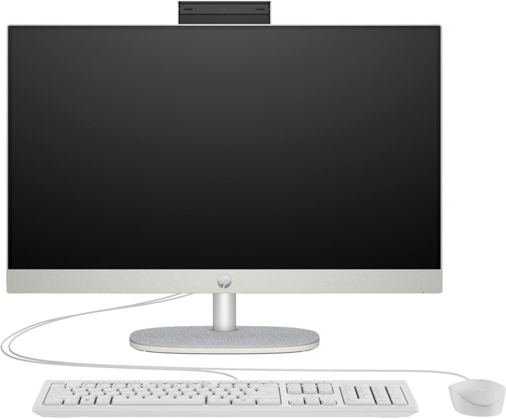 Компьютер-моноблок HP 24-cr0002ua (9C9C2EA) Shell White - Фото 1