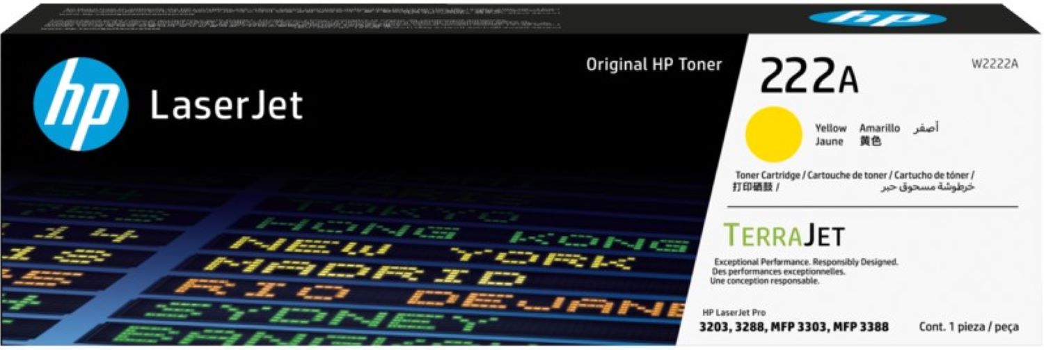 Картридж-тонер HP 222A CLJ Pro 3203/3303 Yellow (W2222A) - Фото 1