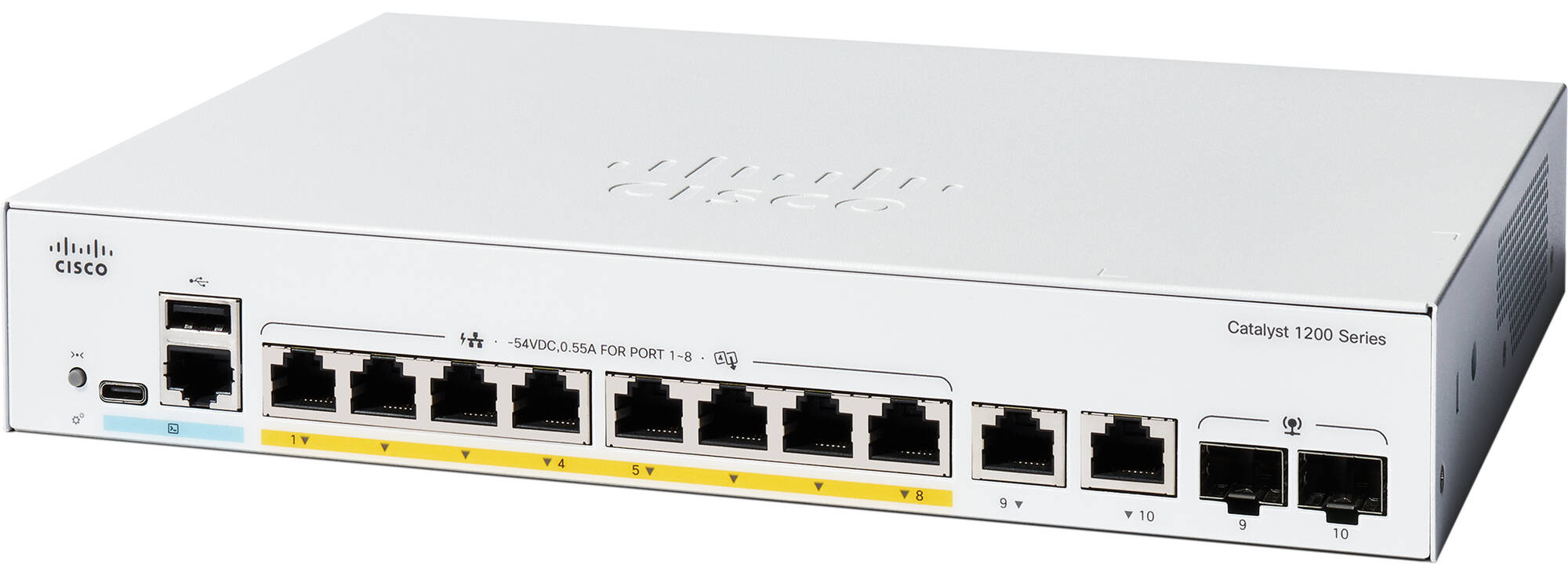 Коммутатор локальной сети (Switch) Cisco C1200-8P-E-2G - Фото 1