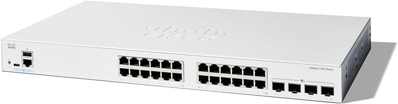 Коммутатор локальной сети (Switch) Cisco C1300-24P-4X - Фото 1