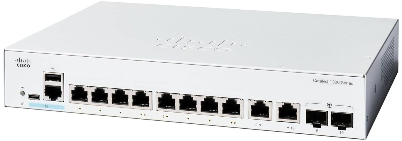 Коммутатор локальной сети (Switch) Cisco C1300-8T-E-2G - Фото 1