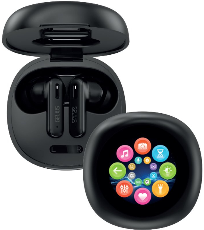 Наушники вкладыши беспроводные TWS Gelius Infinity GP-TWS007 Black (101656) - Фото 1