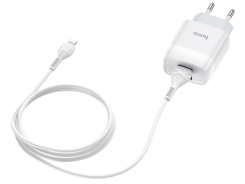 Сетевое зарядное устройство HOCO C73A White (6931474713056) - Фото 1
