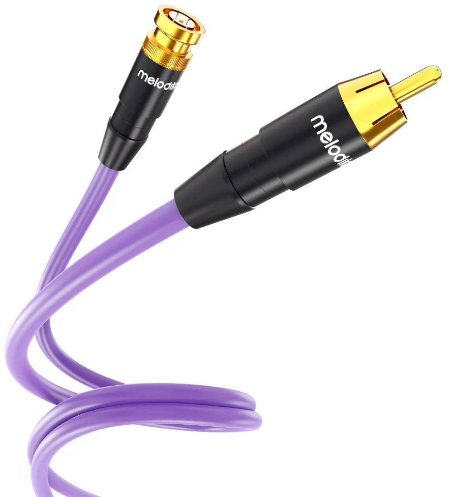 Кабель RCA Melodika RCA - BNC lenght 1.5m (MDBNR15) - Фото 1