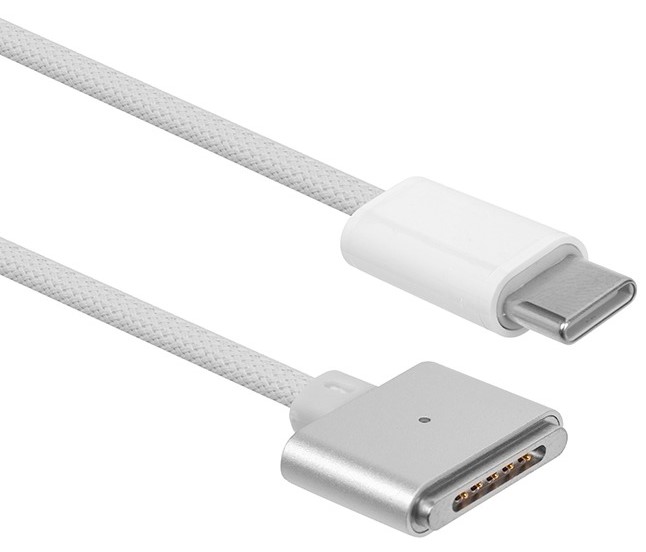 Кабель питания PowerPlant USB Type-C - Magsafe3 PD3.1 для 140W Macbook (CA915101) - Фото 1